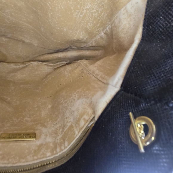 Bottega Veneta Marco Polo Bucket Shoulder Bag Black Leather Gold Hardware Tote - Picture 4 of 10